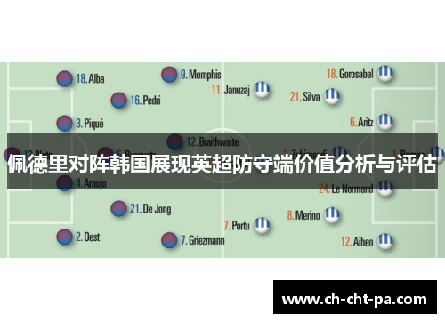 佩德里对阵韩国展现英超防守端价值分析与评估 佩德里对阵韩国展现英超防守端价值分析与评估